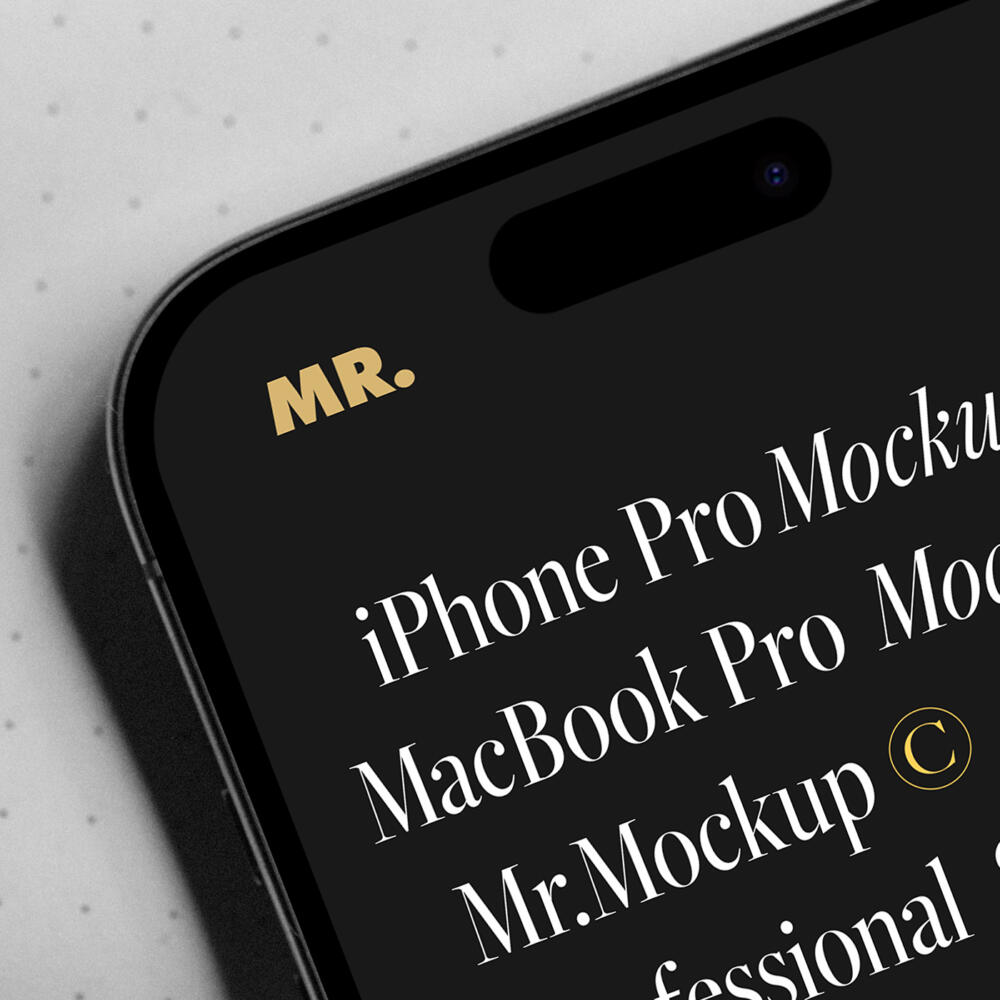 Close View iPhone Mockup