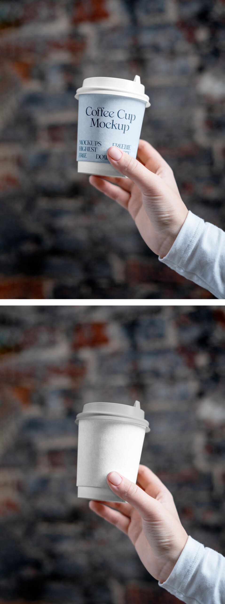 Coffee Cup in Hand Mockup