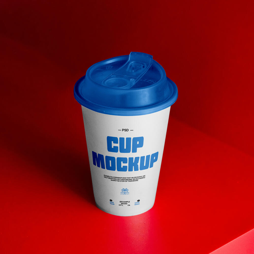 Coffee Cup on The Shelf Mockup