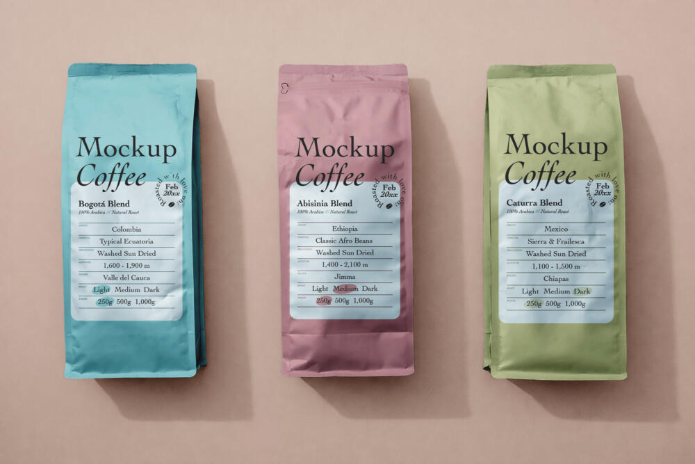 Coffee Pouch Mockup