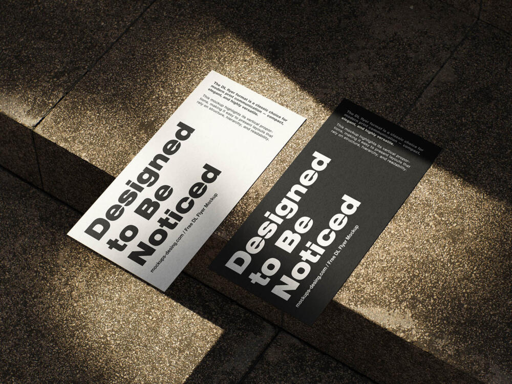 Compact DL flyer mockup