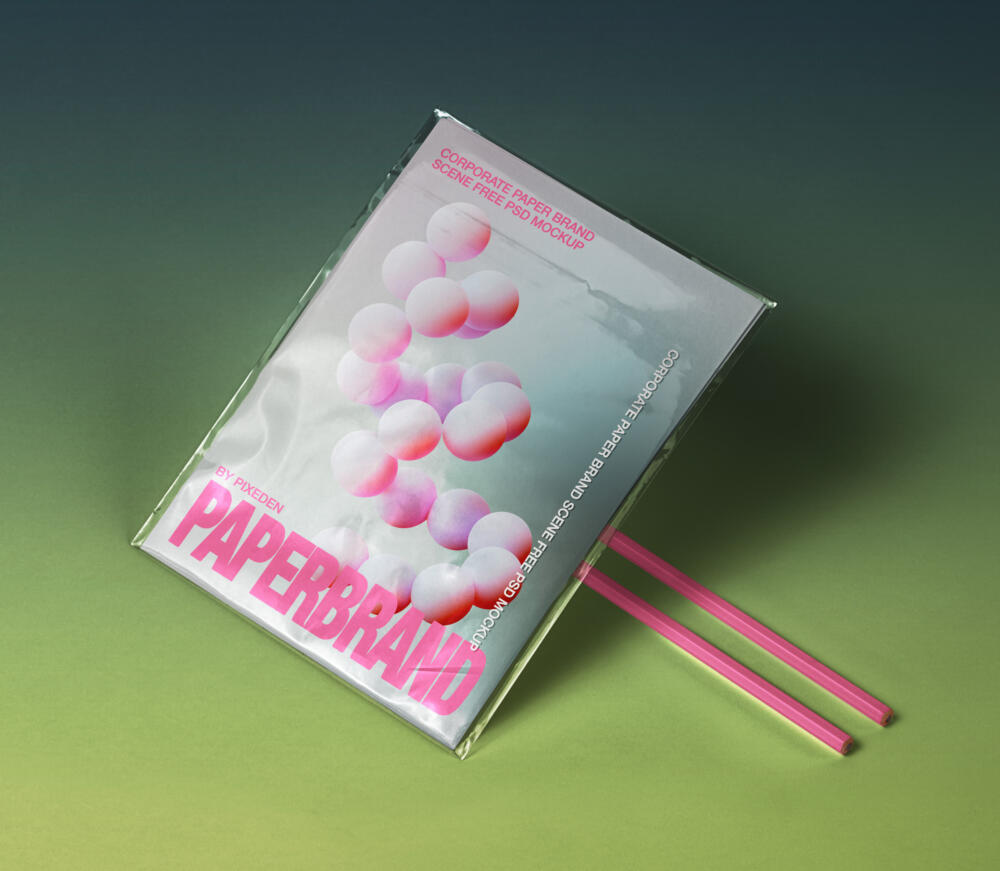 Corporate Paper Psd Branding Mockup Scene
