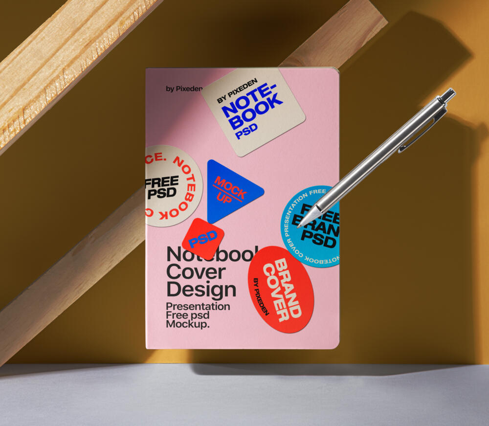 Cover Notebook Psd Mockup Presentation