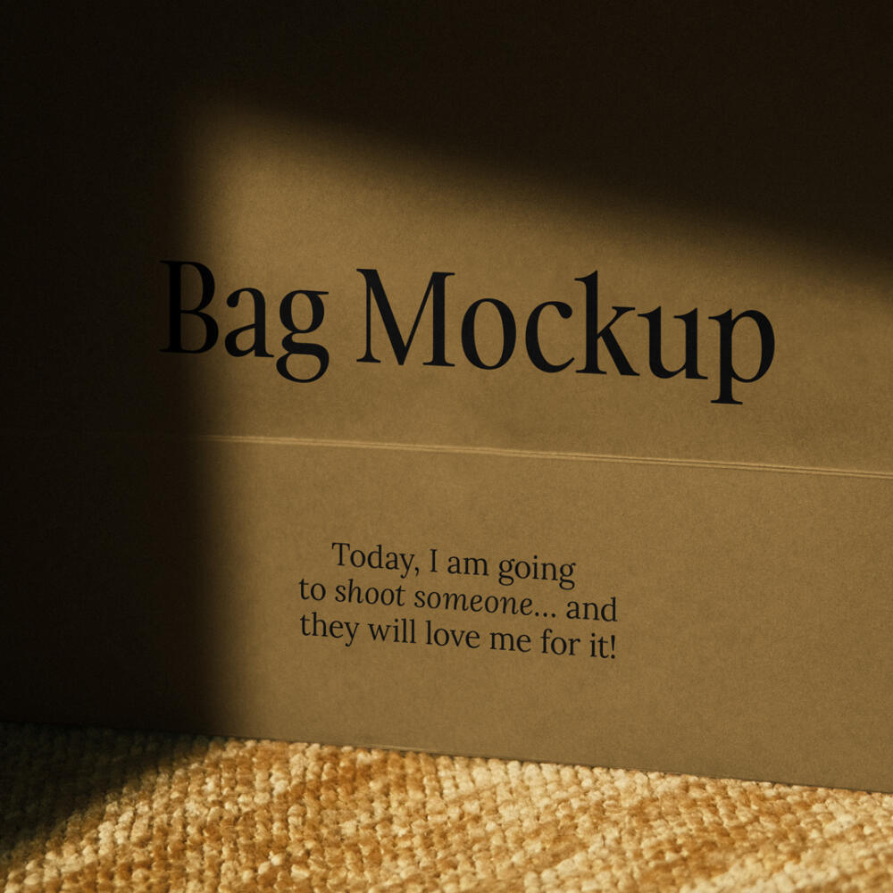 Craft Paper Bag Mockup