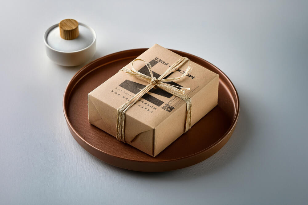 Craft Paper Box Mockup