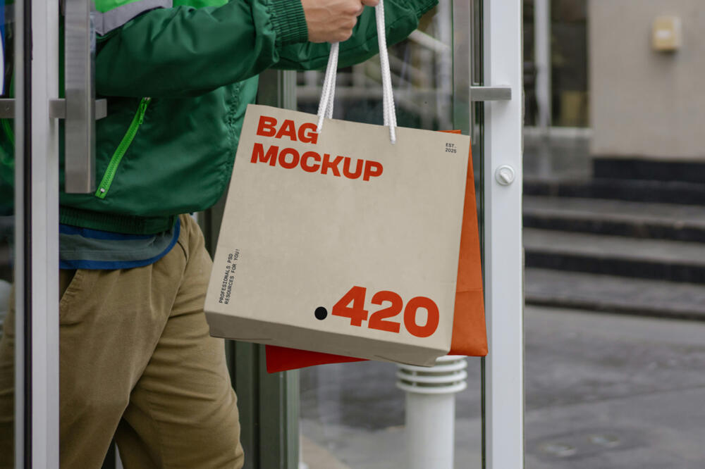 Delivery Bag Mockups