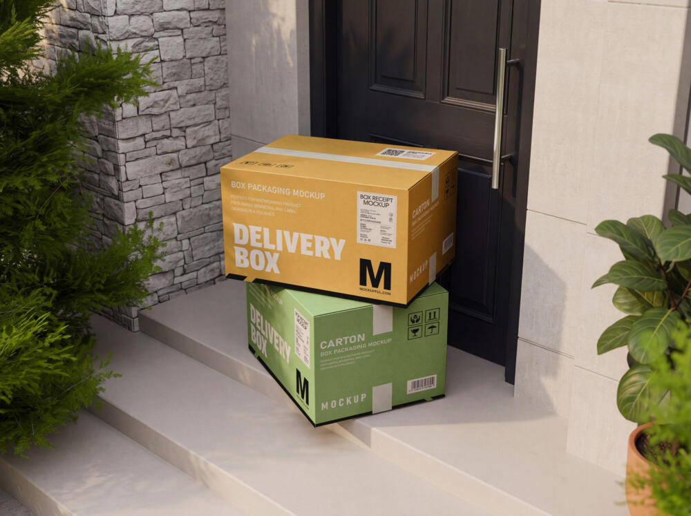 Delivery Box Mockup