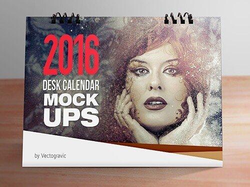 Desk Calendar Mockup