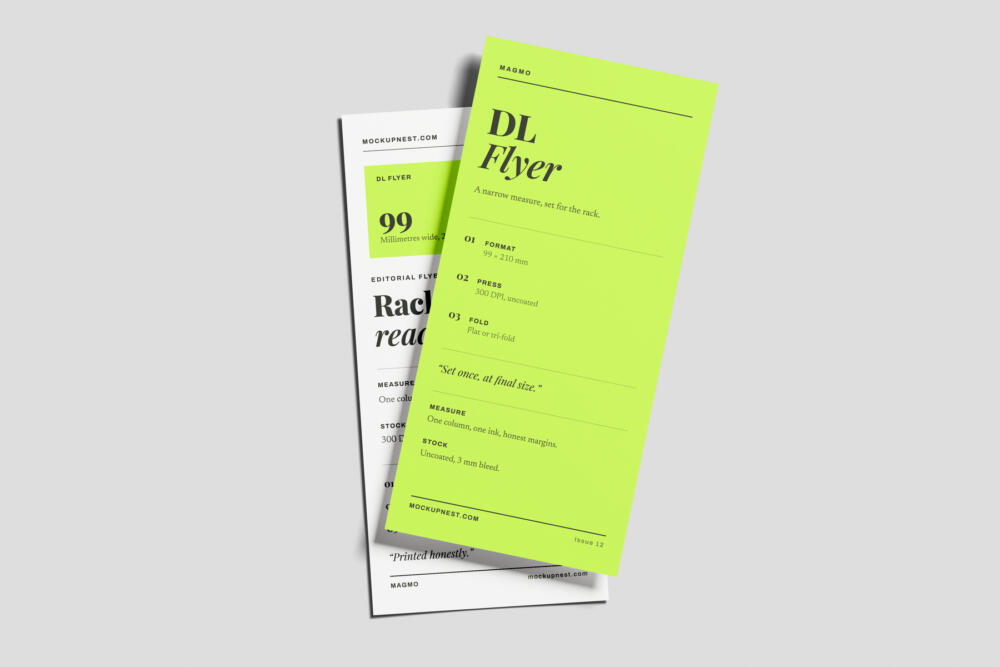 DL Leaflet Mockup