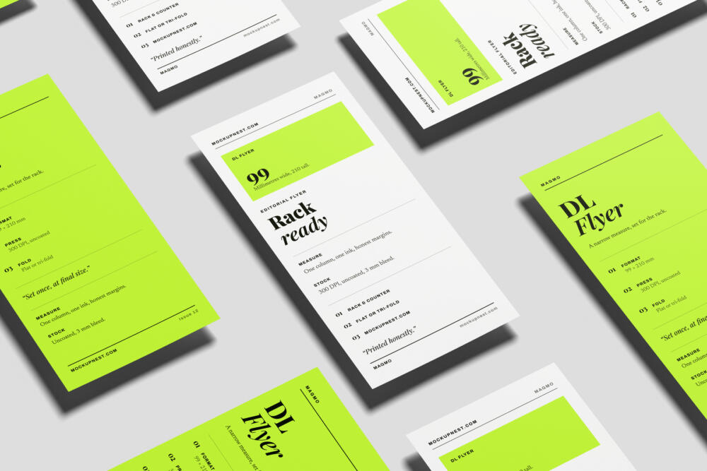 DL Pamphlet Mockup