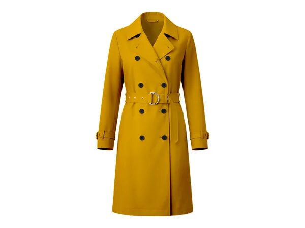 Double-Breasted Trench Coat Mockup — Ghost Mannequin (PSD)