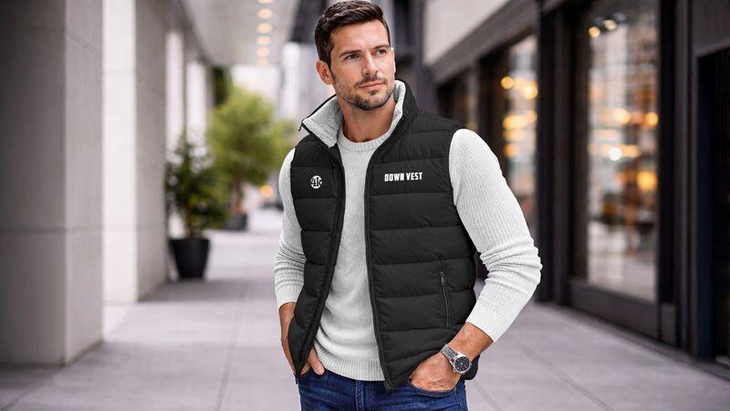 Down Vest Mockup