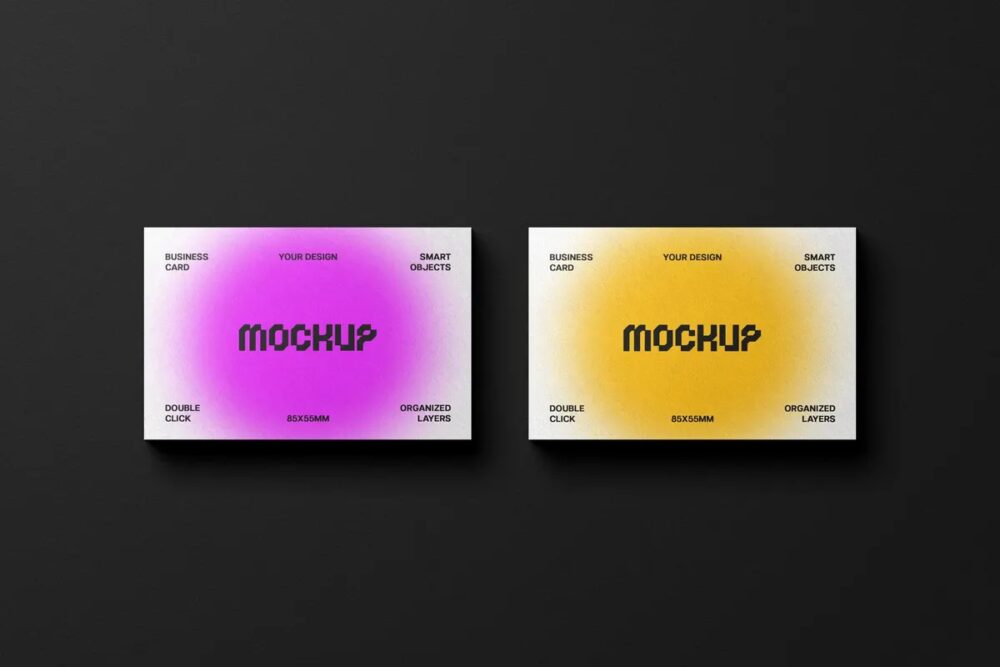 Download 85x55 Business Cards Mockup