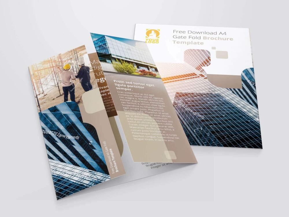 Download A4 Gate Fold Brochure Template
