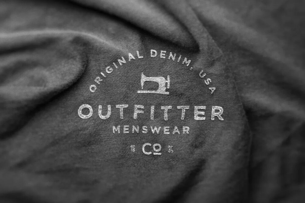 Download Authentic Fabric Logo Mockup
