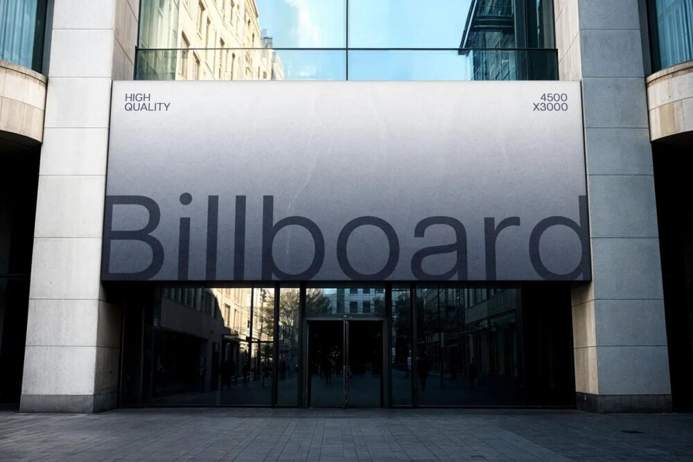 Download Concrete Building Banner Mockup