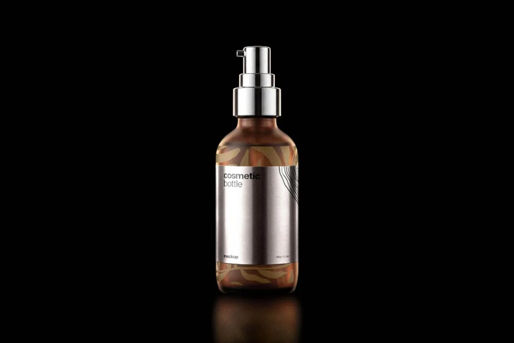 Download Cosmetic Pump Bottle Mockup
