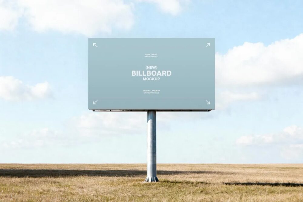 Download Field Billboard Mockup