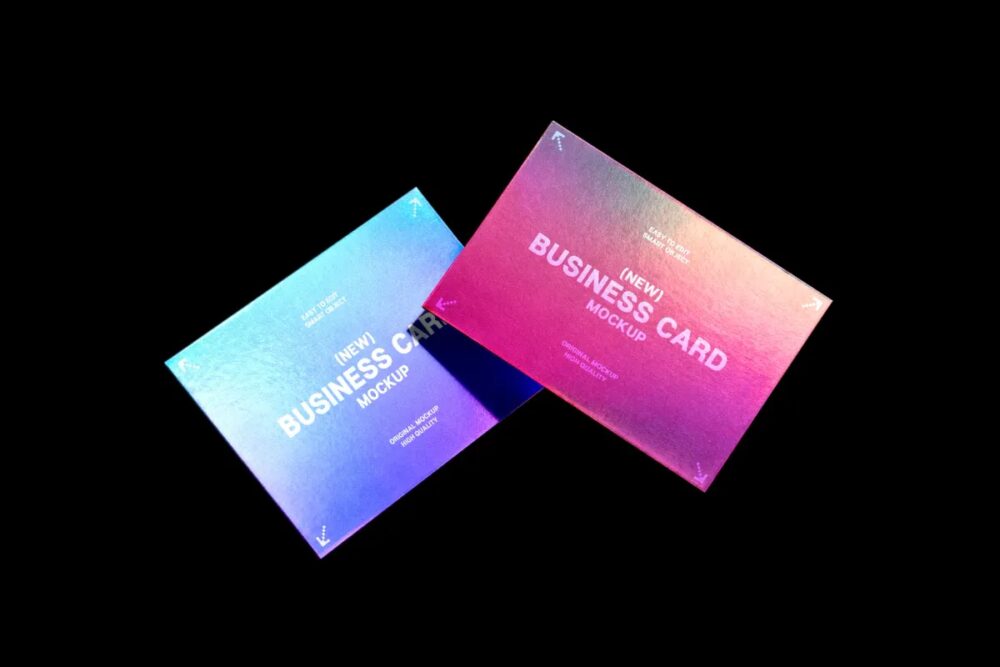 Download Floating Business Card Mockup