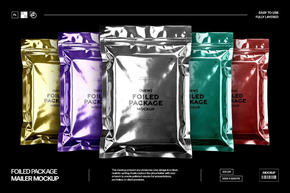 Download Foiled Mailer Mockup