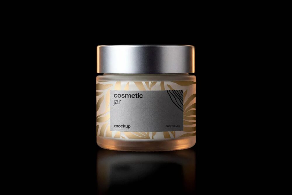Download Frosted Cosmetic Jar Mockup