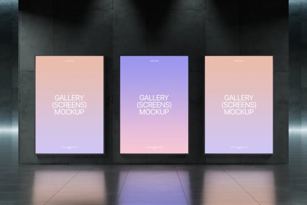 Download Gallery Screens Mockup