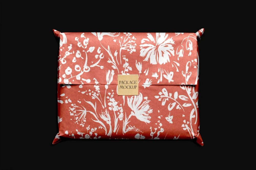 Download Gift Wrap Package Mockup