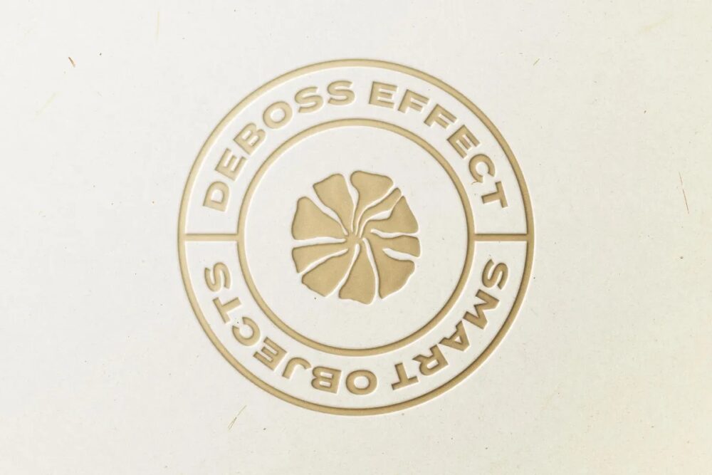 Download Gold Pressed Logo Mockup