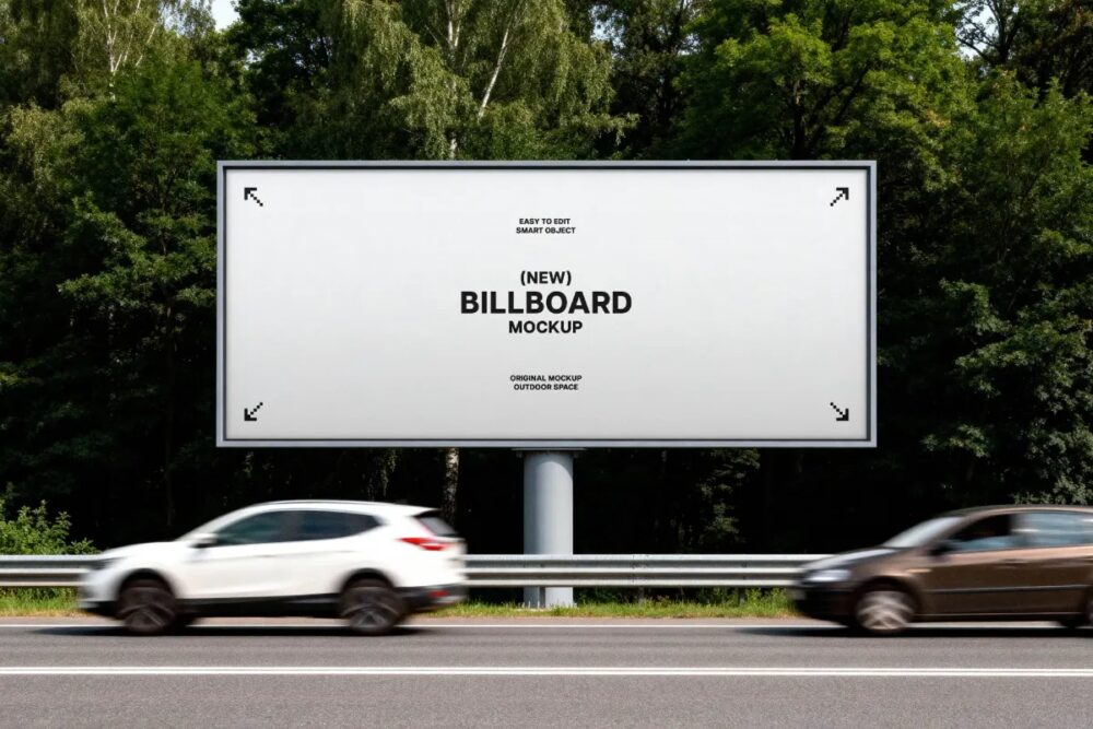 Download Highway Billboard Mockup