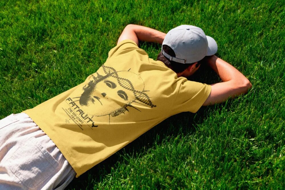 Download Lifestyle Back Print T-Shirt Mockup