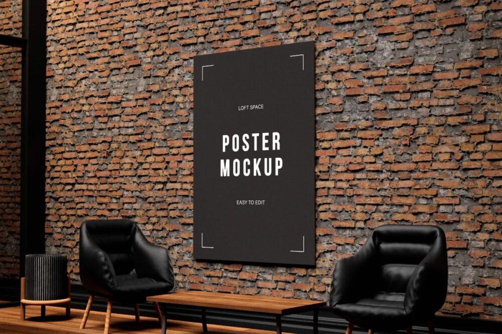 Download Loft Space Poster Mockup