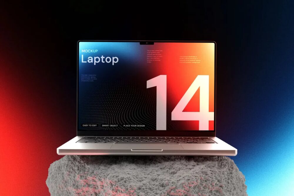 Download MacBook 14 Inch Mockup