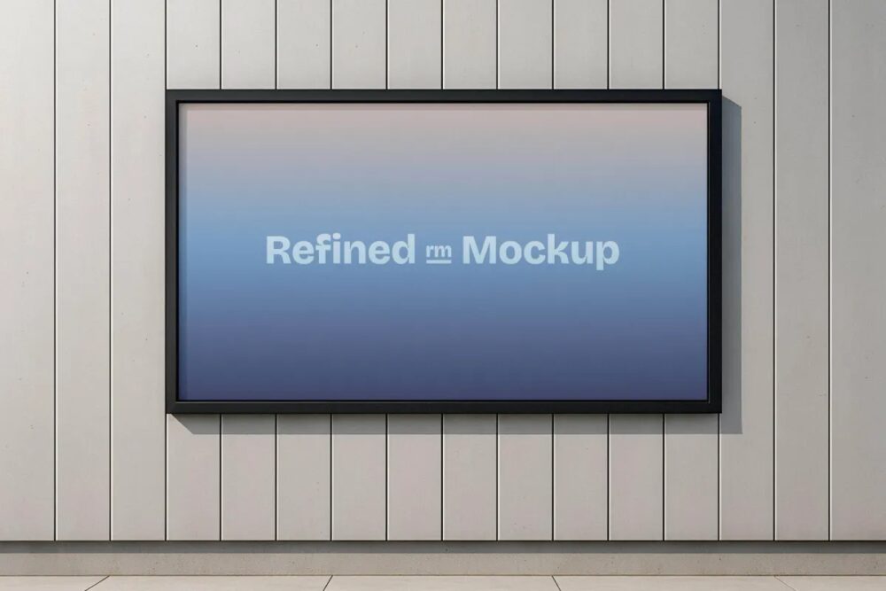 Download Minimalist Framed Wallscape Mockup