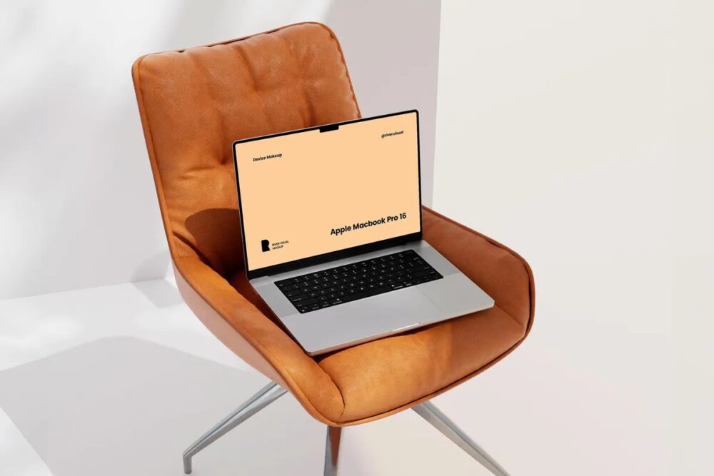 Download Office Chair MacBook Pro Mockup