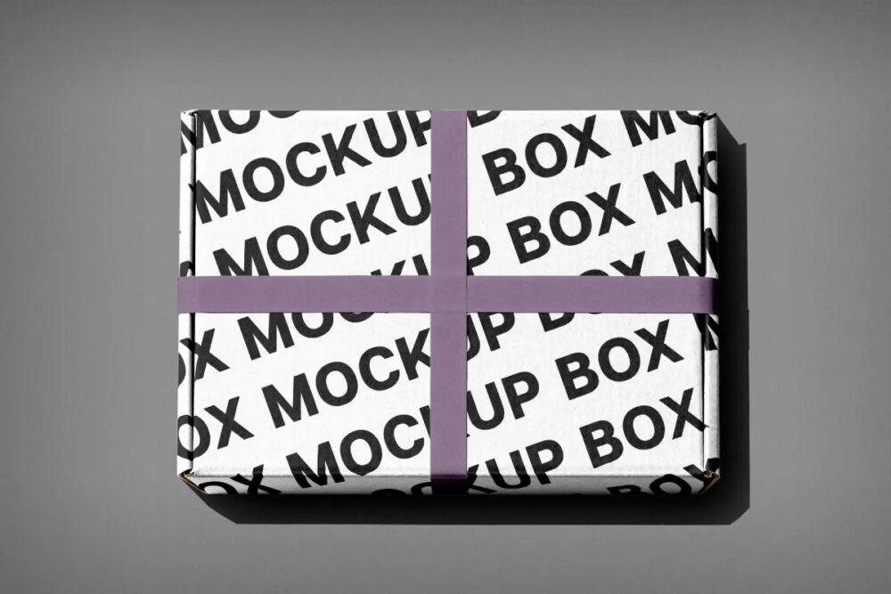 Download Ribbon-tied Box Mockup