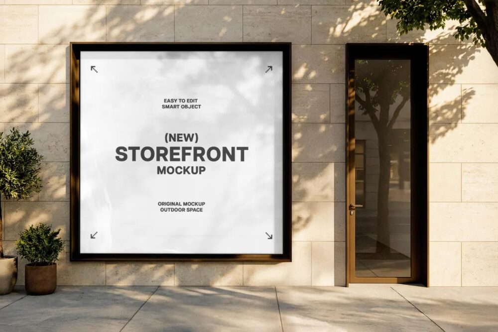 Download Square Storefront Mockup