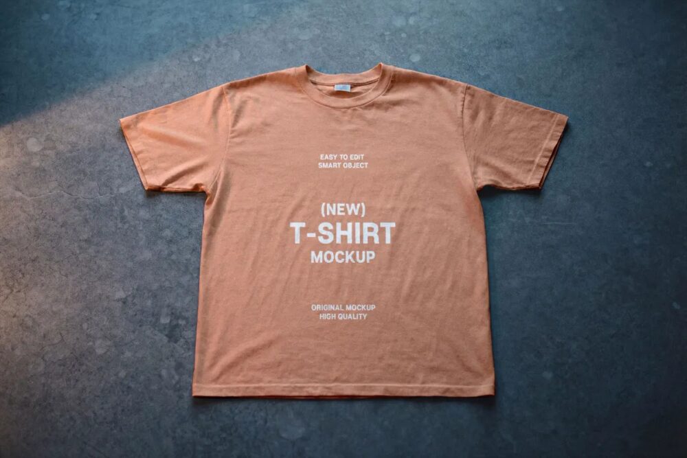 Download Top View T-Shirt Mockup