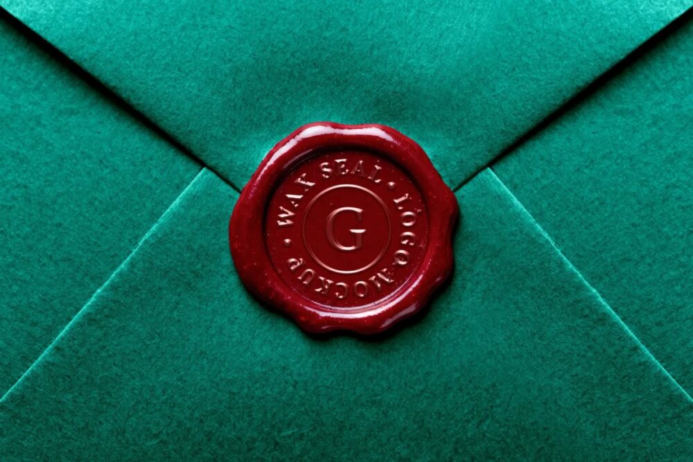 Download Wax Seal Logo Mockup