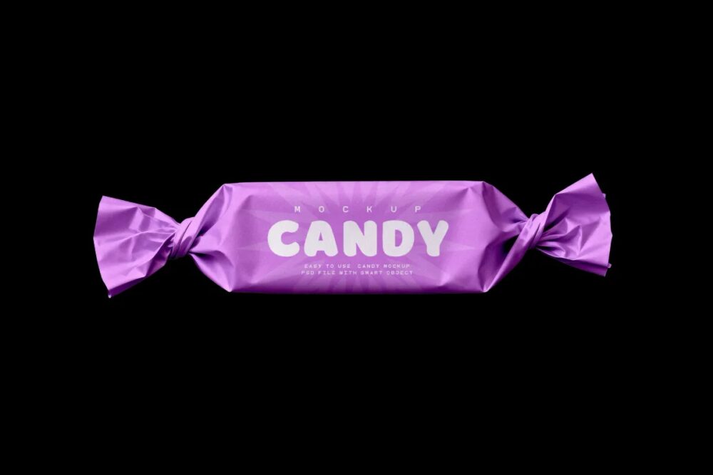 Download Wrapped Candy Mockup