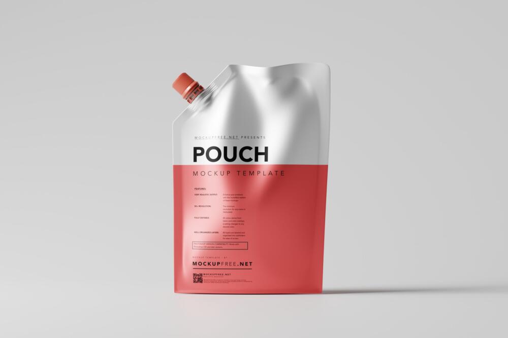 Doy Pack or Plastic Stand-up Pouch Packaging Mockups