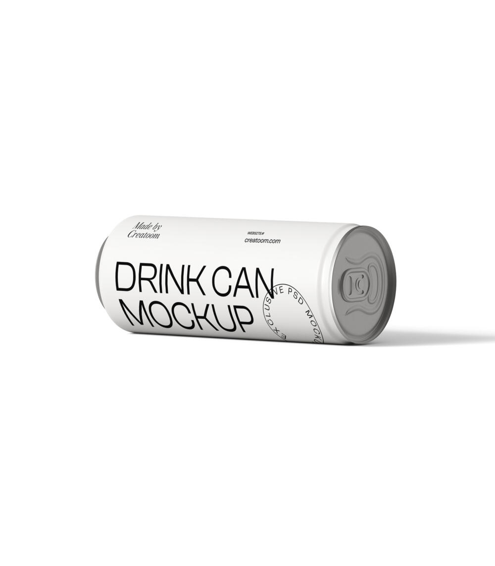 Drink Can Mockup V7 Front View | Mockup store