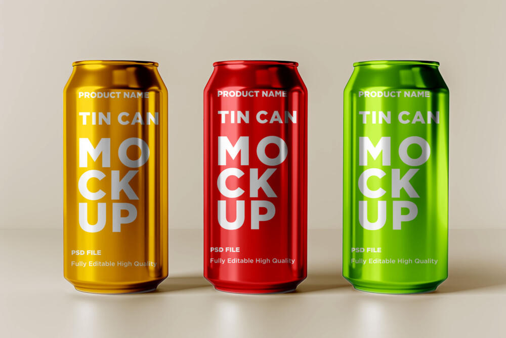 Drink Tin Can Mockup