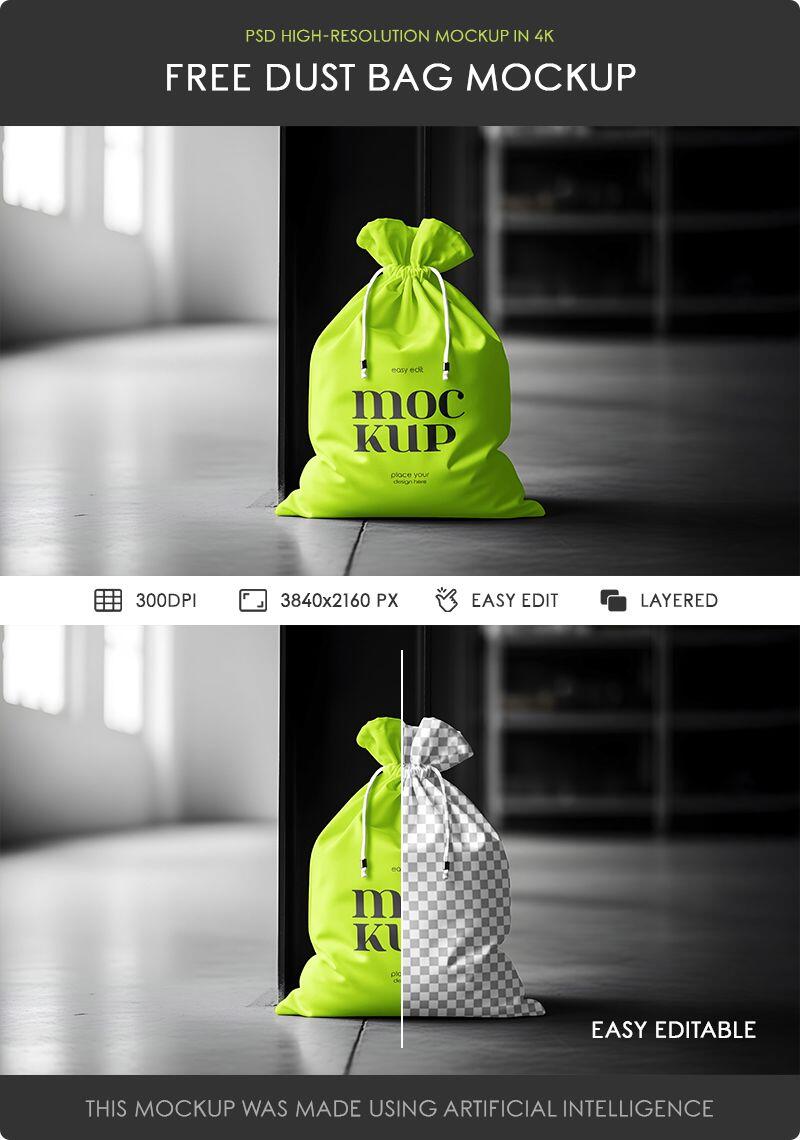 Dust Bag Mockup