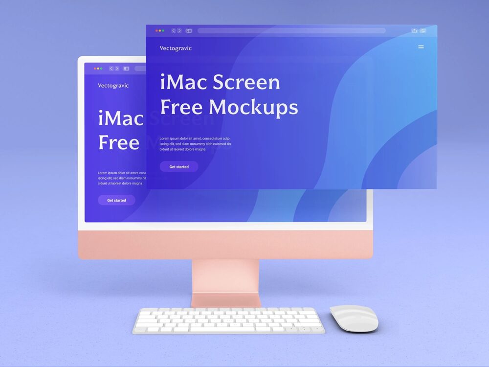 Editable IMac Screen Mockups