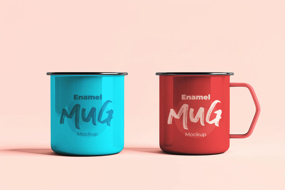 Enamel Mug Mockup