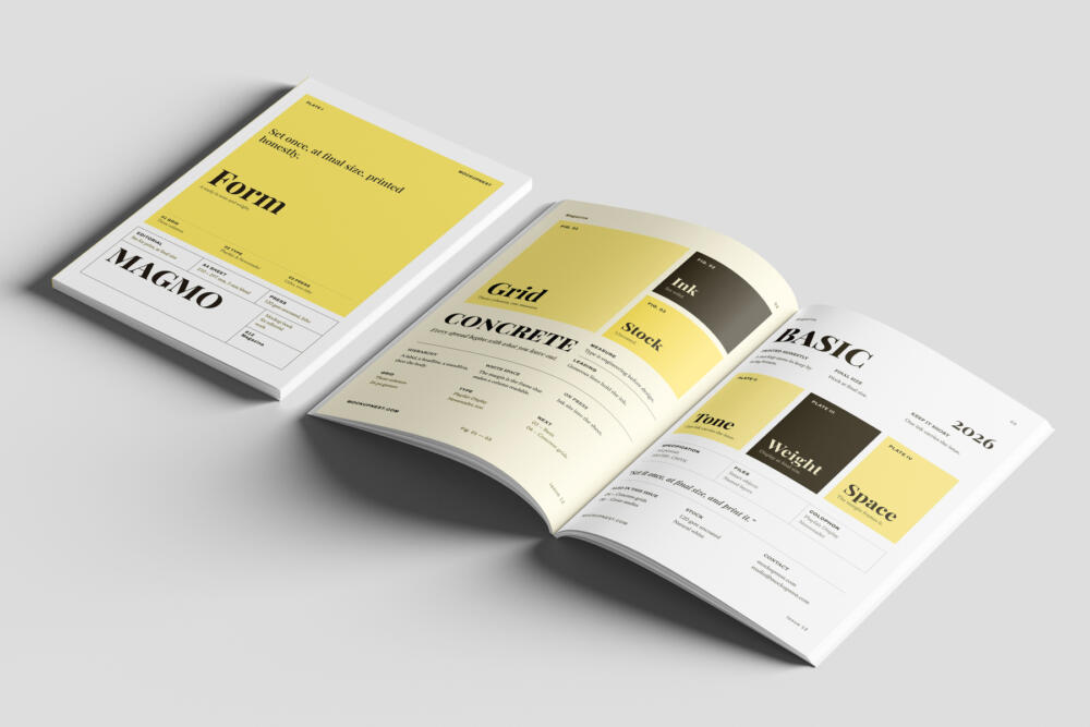 EU Magazine Mockup Open Spread