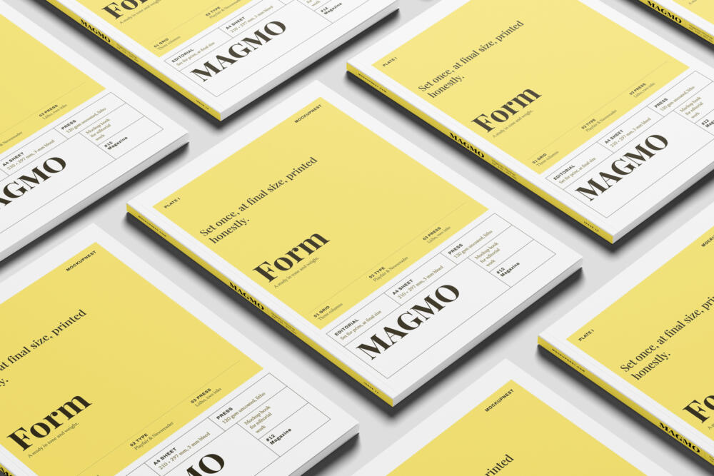 EU Magazine Mockup Soft Even Light