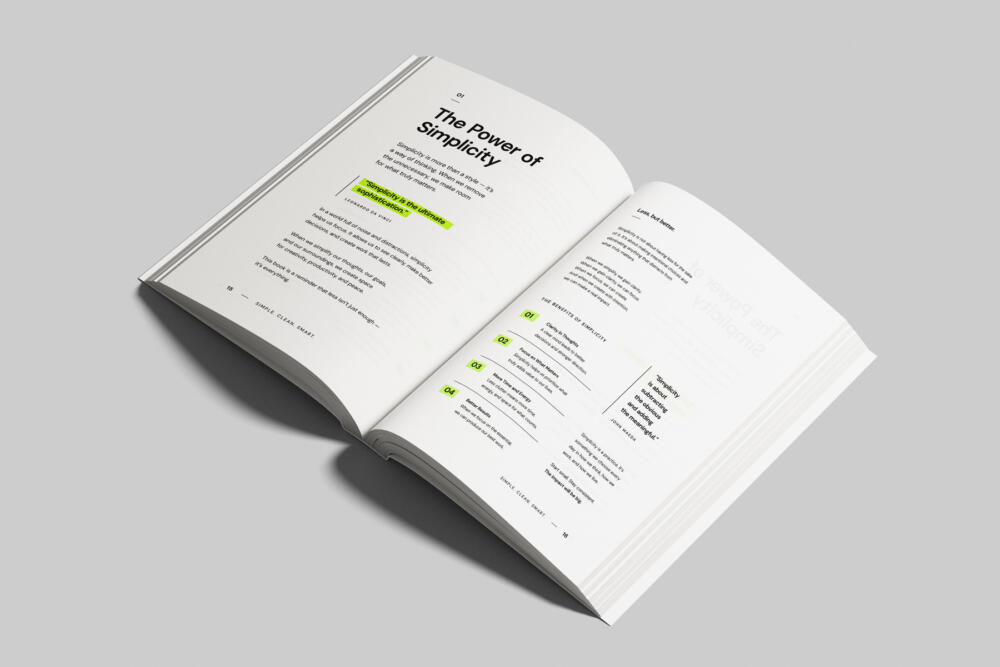 EU Size Open Book Mockup