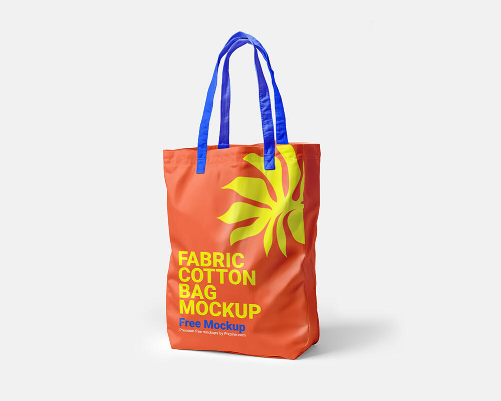 Fabric Cotton Bag Mockup - Mockups PSD