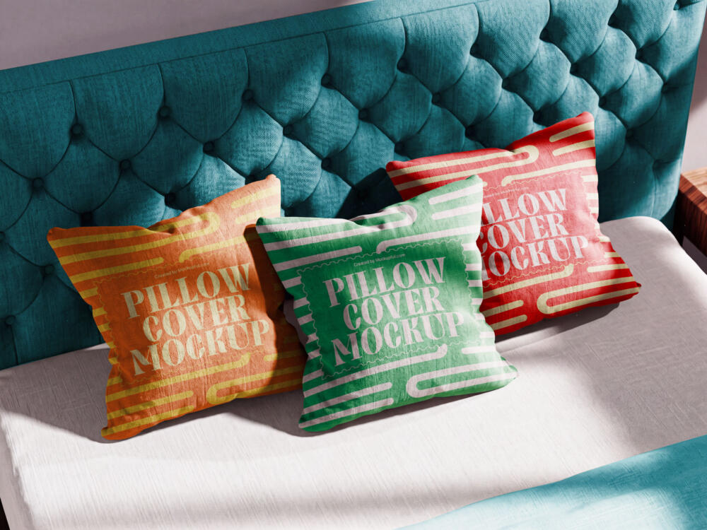 Fabric Pillow Mockup